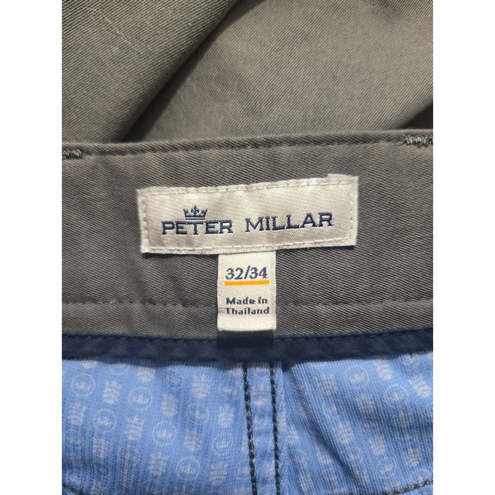 Peter Millar Crown Sport Men's Gray 5-Pocket Performance Golf Pants 32x34 EUC - Picture 4 of 16